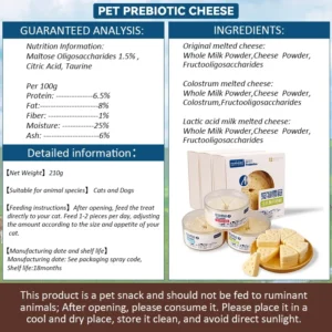 Pet Freeze-dried Food High Calcium Cheese Rich in Nutrients Cat Dog Snacks Aid Digestion Snacks Calcium Supplements Dairy tablet - Image 4